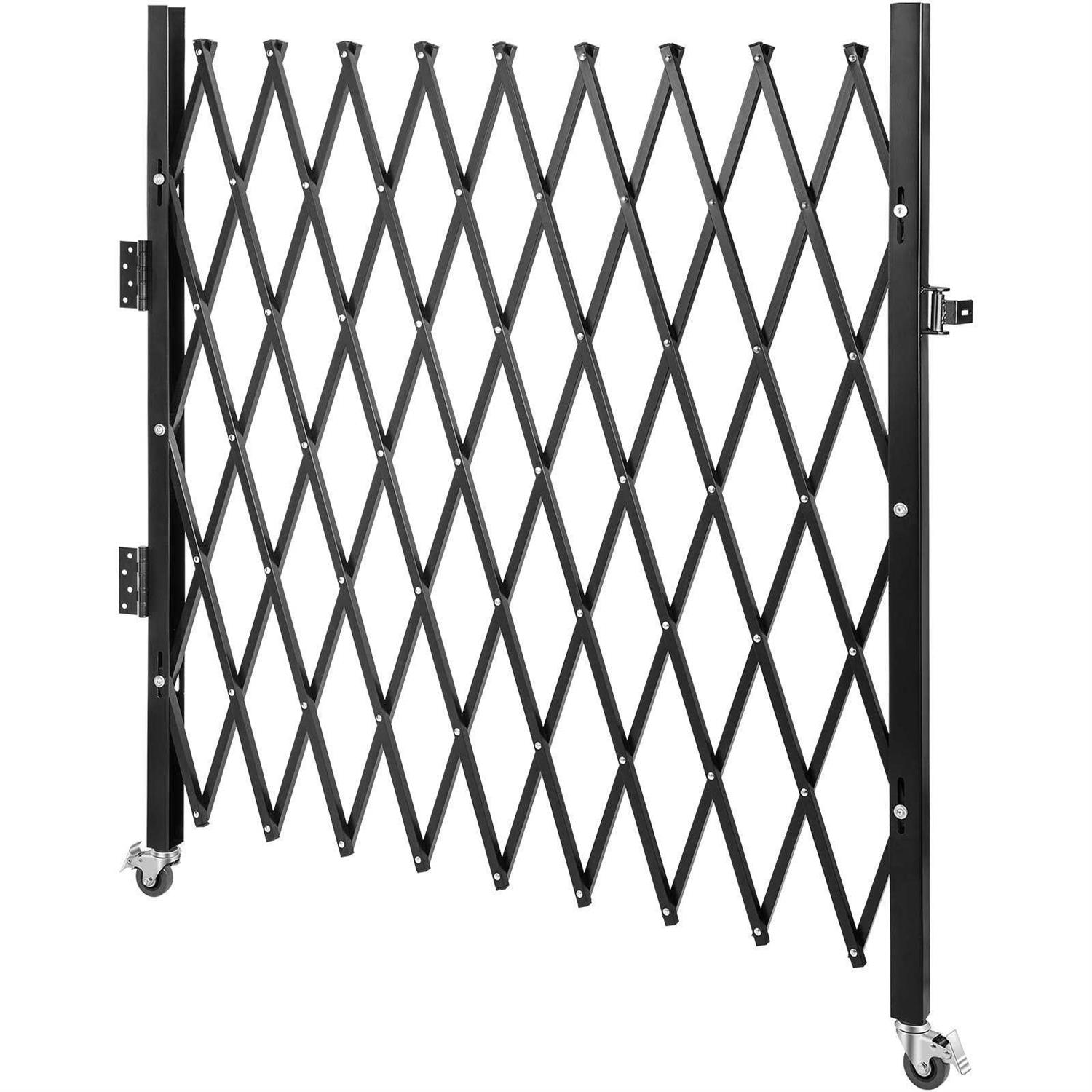 VEVOR Single Folding Security Gate H x Folding Door Gate Steel Accordion Security Gate Flexible Expanding Security Gate - Zenithce