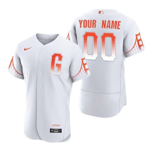 San Francisco Giants Customized Custom White City Connect Flex Base Stitched Jersey - Zenithce