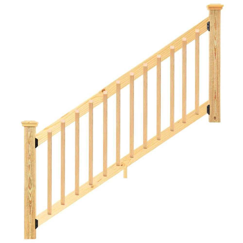 ProWood 6 ft Southern Yellow Pine Rail Kit with B2E Balusters - Zenithce