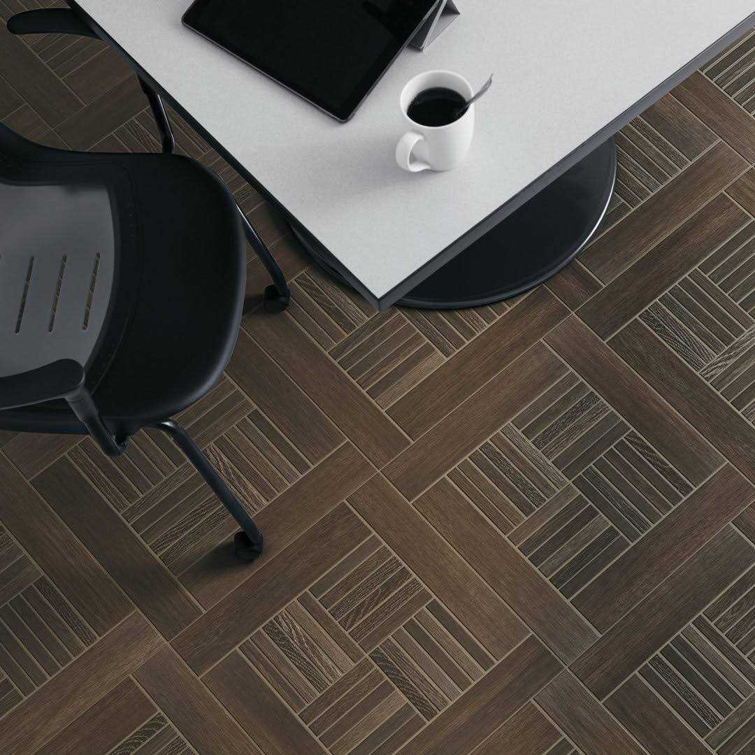 Harmony Grove 1 x 6 Porcelain Wood Look Mosaic Wall & Floor Tile PIXL - Zenithce