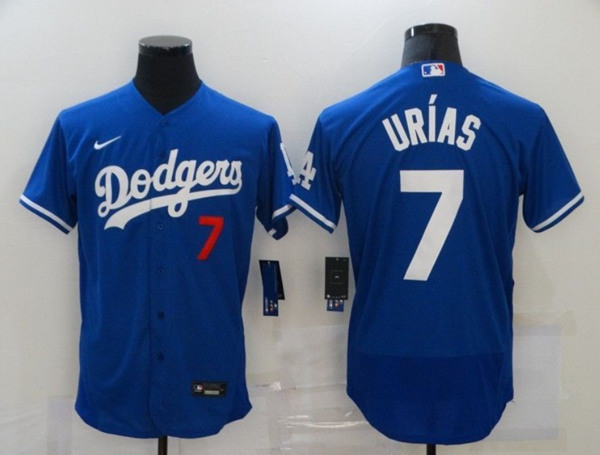 Los Angeles Dodgers #7 Julio Urias Blue Flex Base Sttiched Jersey - Zenithce