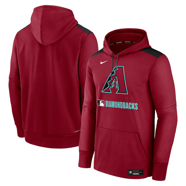Arizona Diamondbacks Red Collection Performance Pullover Hoodie - Zenithce