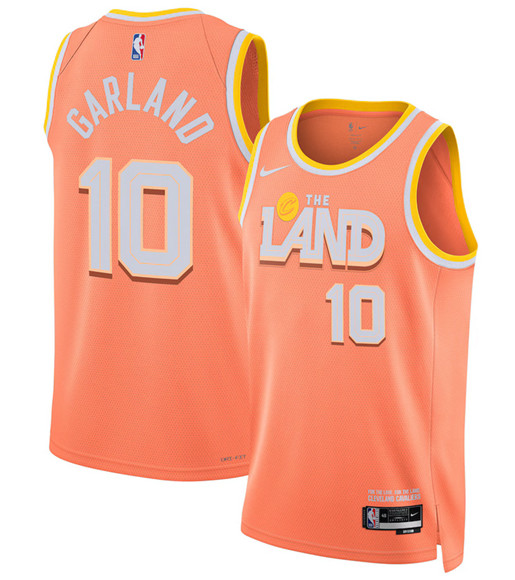 Cleveland Cavaliers #10 Darius Garland Orange 2025-26 City Edition Swingman Stitched Jersey - Zenithce