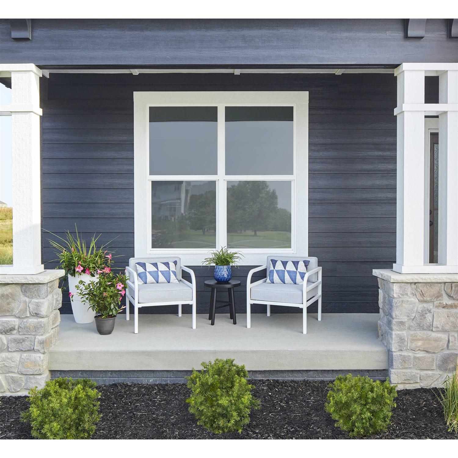 Pella Vinyl Double pane Annealed New Construction Single Hung Window - Zenithce