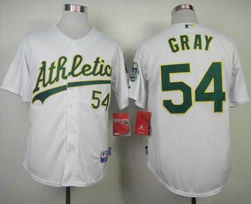 Athletics #54 Sonny Gray White Cool Base Stitched Jersey - Zenithce
