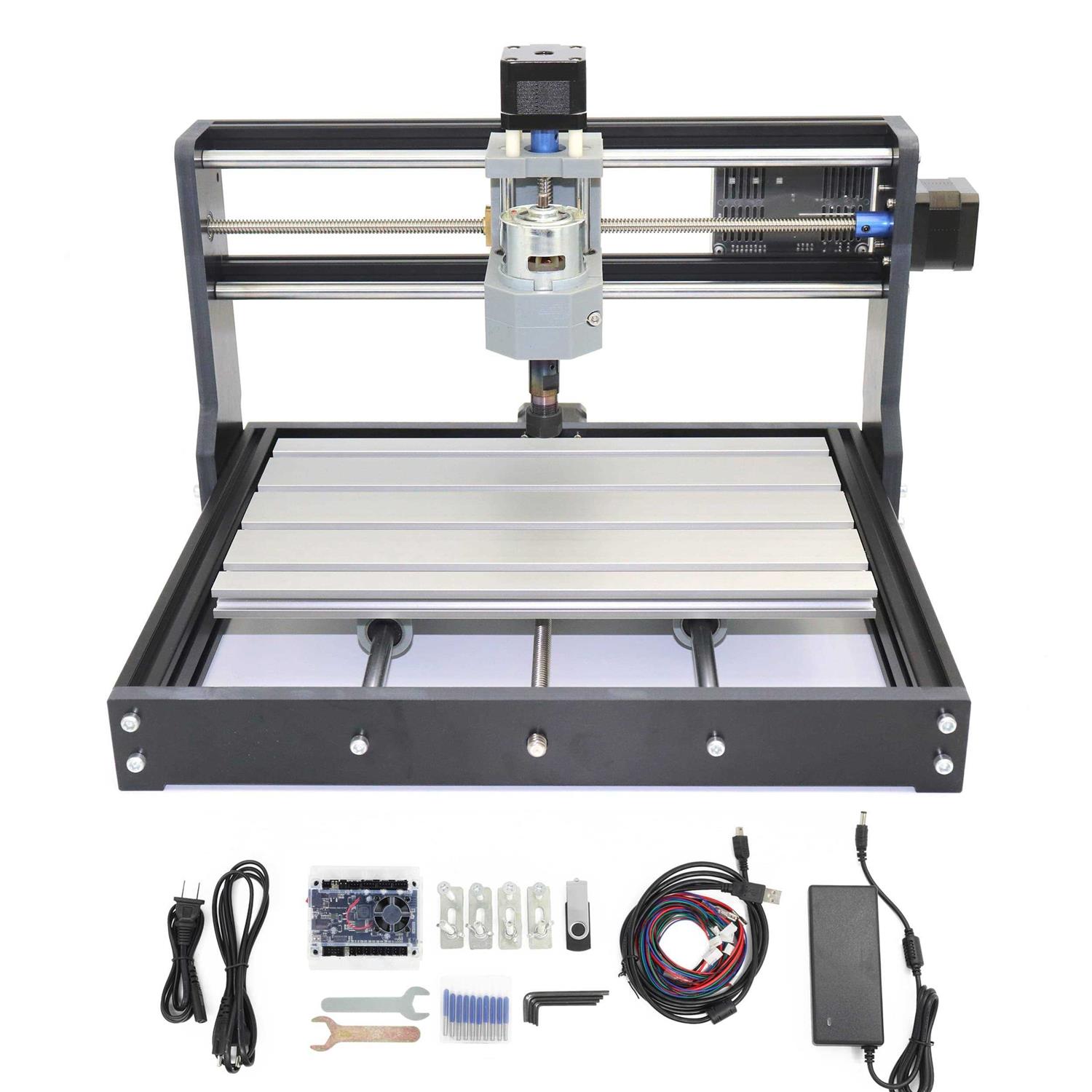 RATTMMOTOR 3 Axis USB Mach3 CNC Controller Kit Nema23 Stepper Motor Single Shaft 76mm 270Oz-in 3A 1.8Nm+CNC Motion Control Board Signal Output 0-10V - Zenithce