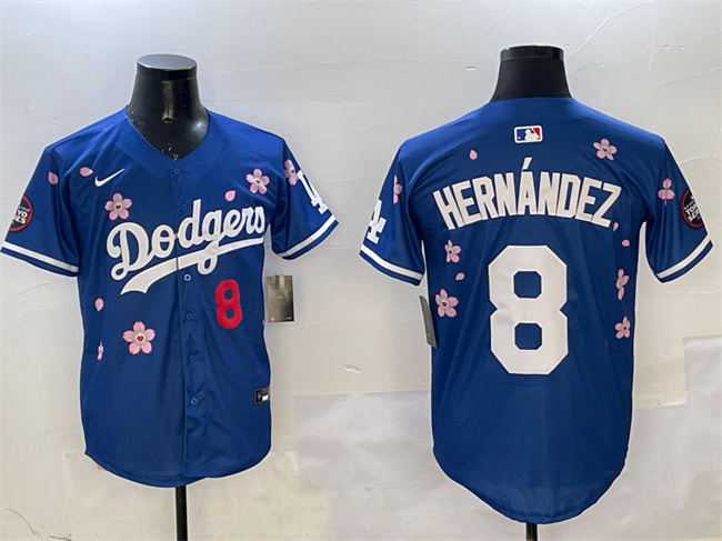 Los Angeles Dodgers #8 Enrique Hernández Royal 2025 Tokyo Series Limited Stitched Jersey - Zenithce