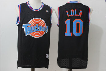 Tune Suqad 10 Lola Black Stitched Movie Jersey - Zenithce