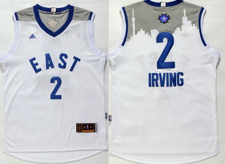 2015-16 Eastern All-Stars #2 Kyrie Irving Revolution 30 Swingman White Jersey - Zenithce