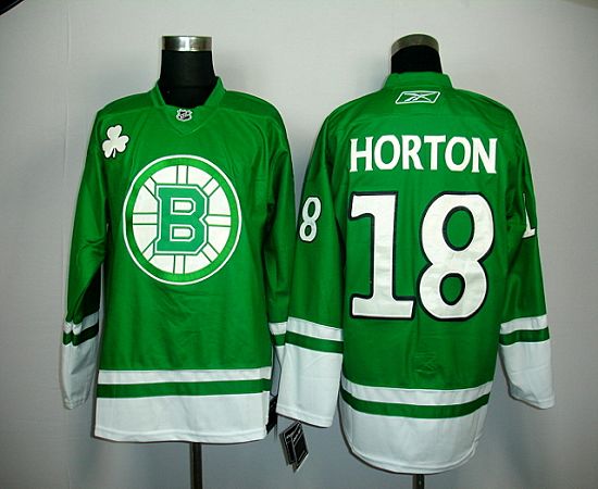 Bruins Chris Horton #18 Green St. Patty's Day Stitched Jersey - Zenithce