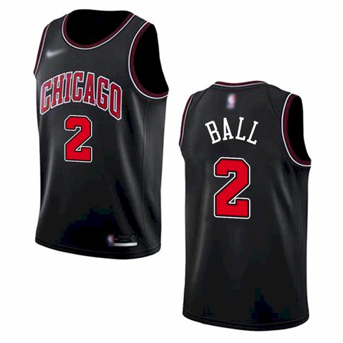 Chicago Bulls #2 Lonzo Ball Black 2021 Swingman Stitched Jersey - Zenithce