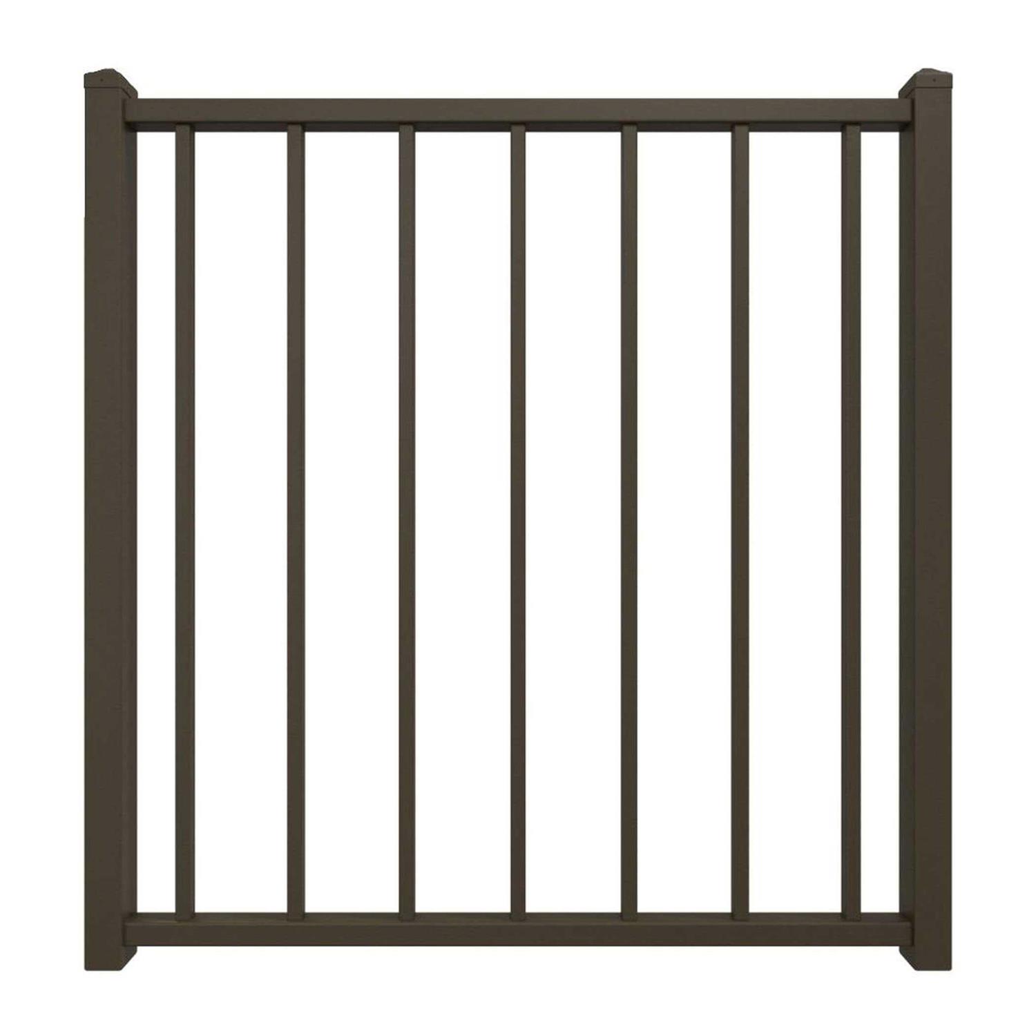 Fortress Fe26 Axis H x Black Steel Railing Stair Panel - Zenithce