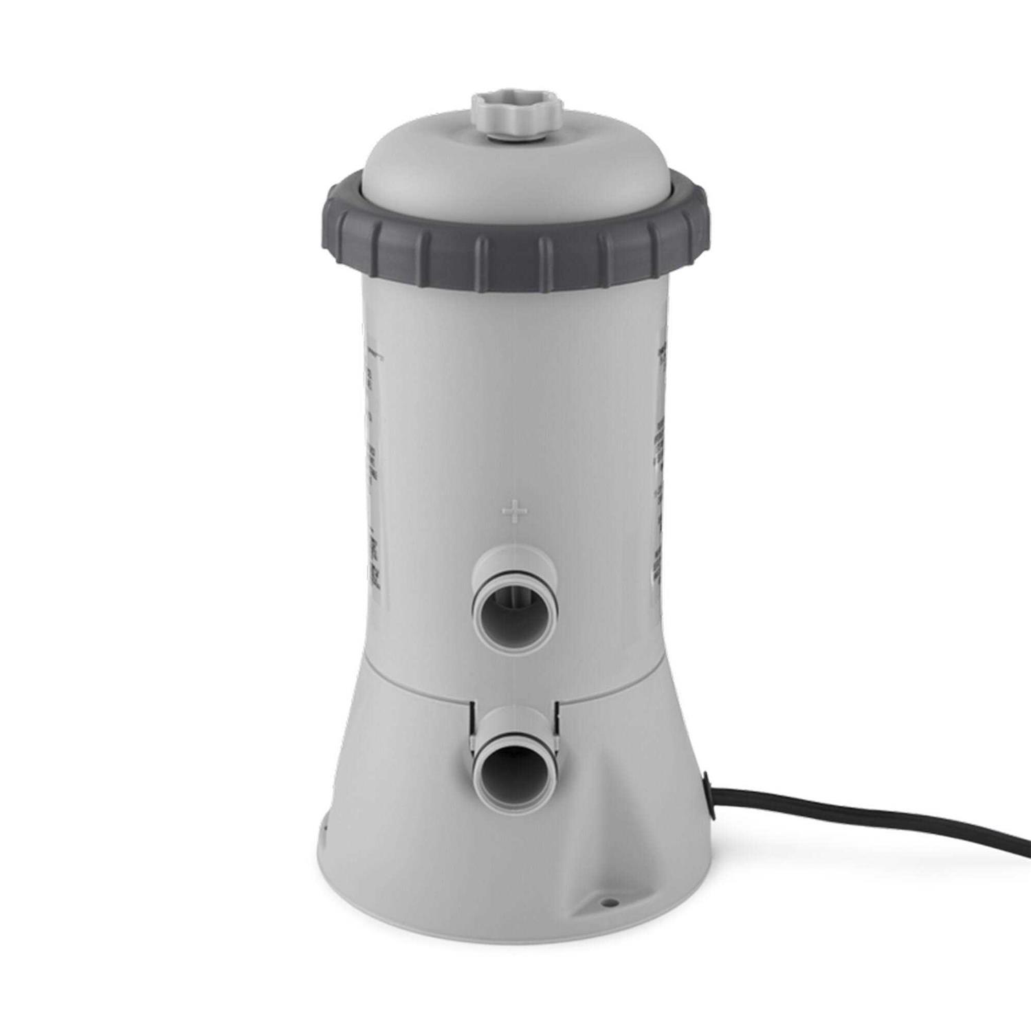 Intex 28601EG 330 GPH Easy Set Swimming Pool Cartridge Filter Pump with GFCI - Zenithce