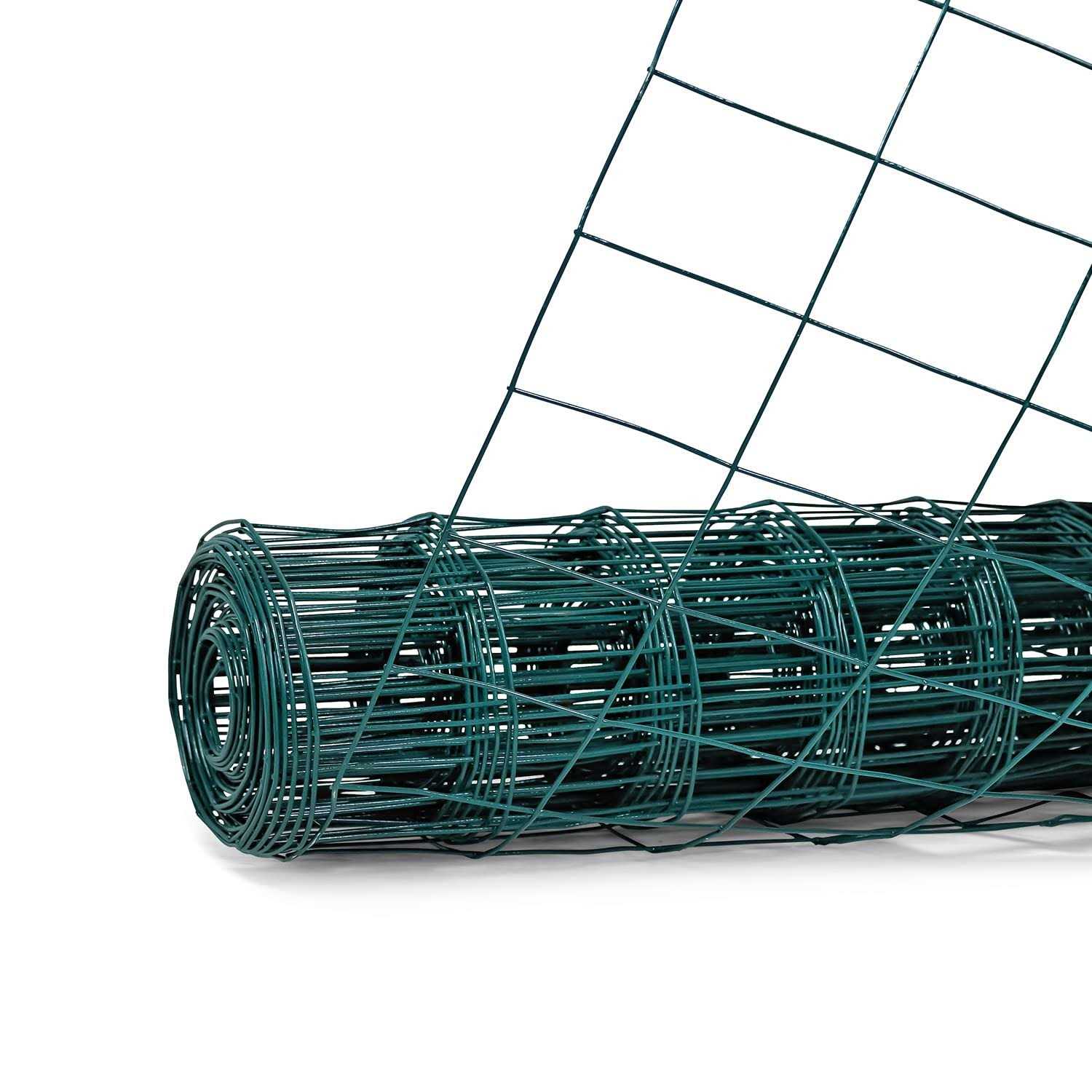 Fencer Wire 16 Gauge Green Vinyl Coated Welded Wire Mesh Size 2 Inch X 3 Inch - Zenithce