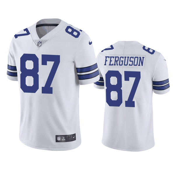 Dallas Cowboys #87 Jake Ferguson White Vapor Untouchable Limited Stitched Jersey - Zenithce
