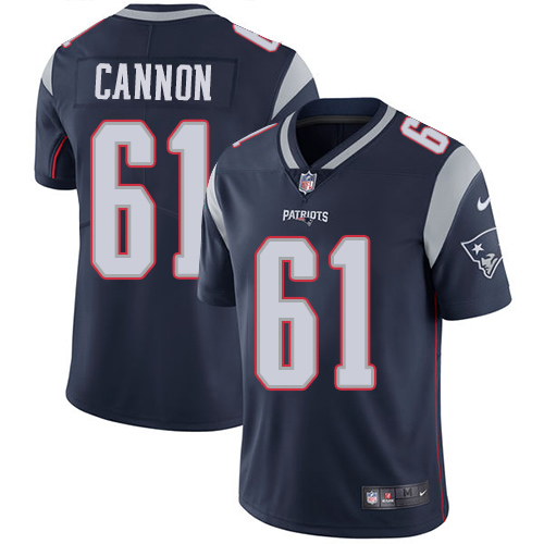 New England Patriots #61 Marcus Cannon Navy Blue Vapor Untouchable Limited Stitched Jersey - Zenithce