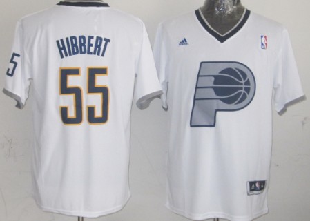 Indiana Pacers #55 Roy Hibbert Revolution 30 Swingman 2013 Christmas Day White Jersey - Zenithce