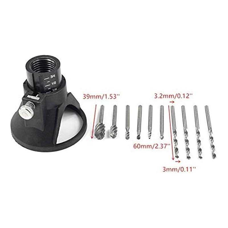 Rotary Hammer Drill Bits Set & Chisels 17 Pieces SDS Plus Concrete Masonry Hole Tool for Concrete,Brick,Block,Stone,Masonry - Zenithce