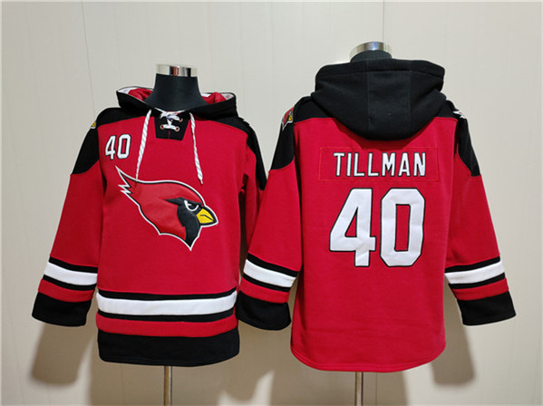 Arizona Cardinals #40 Pat Tillman Red Ageless Must-Have Lace-Up Pullover Hoodie - Zenithce