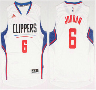 Los Angeles Clippers #6 DeAndre Jordan Revolution 30 Swingman 2015 New White Jersey - Zenithce