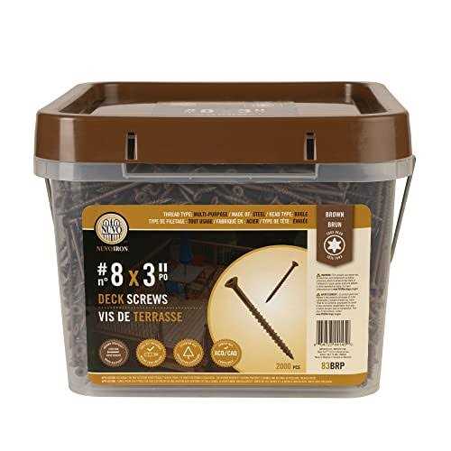 Nuvo Iron Deck Screws Jar #8 x 2 - Zenithce