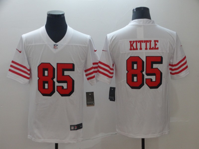 San Francisco 49ers #85 George Kittle New White Vapor Untouchable Limited Stitched Jersey - Zenithce