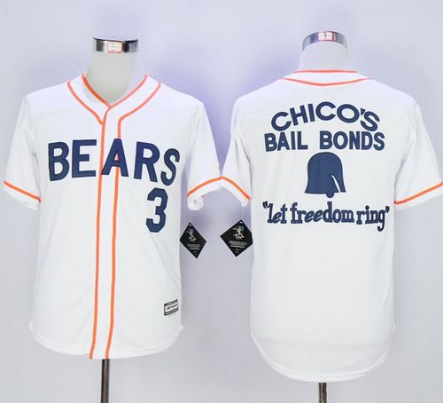 Bad News Bears Button Down #3 Kelly Leak White Movie Stitched Baseball Jersey - Zenithce