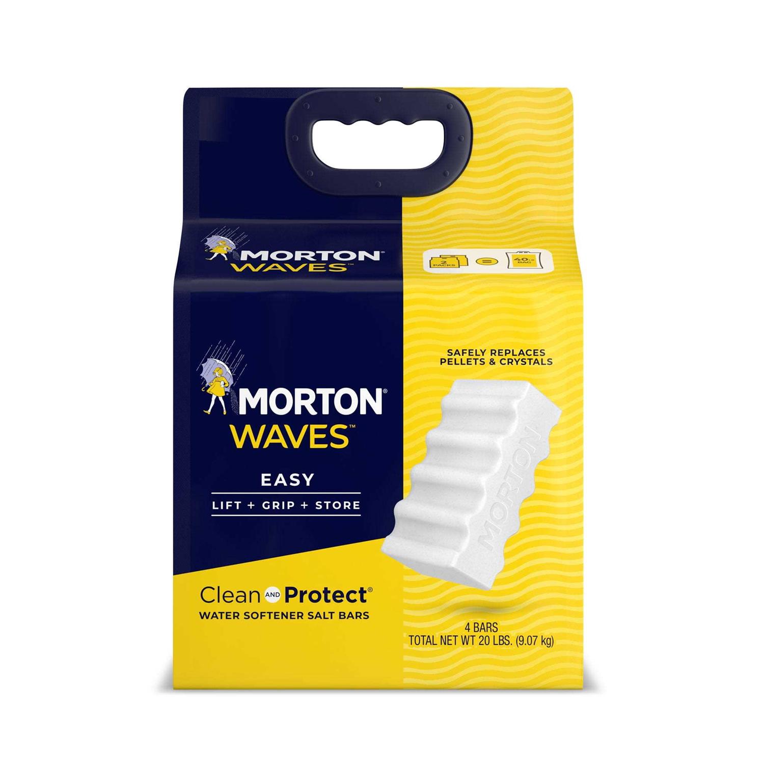 Morton Waves Rust Defense Water Softener Salt Bar 20 lb - Zenithce