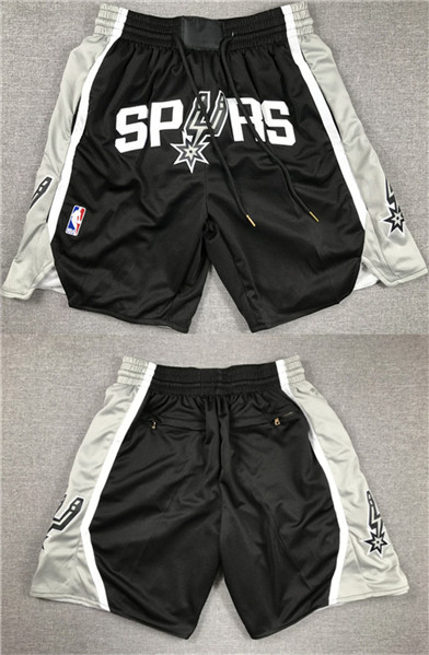 San Antonio Spurs Black Shorts (Run Small) - Zenithce