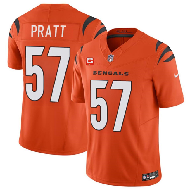 Cincinnati Bengals #57 Germaine Pratt Orange 2024 F.U.S.E With 1-Star C Patch Vapor Untouchable Limited Stitched Jersey - Zenithce