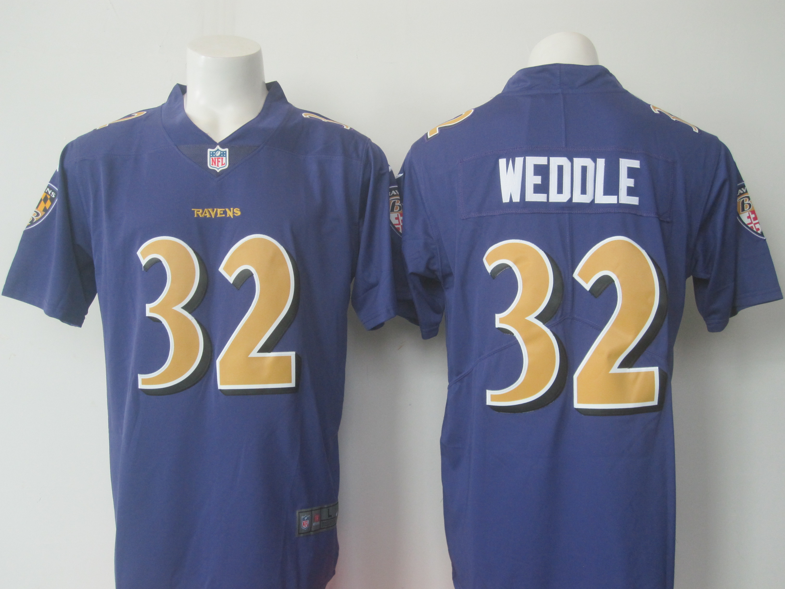 Baltimore Ravens #32 Eric Weddle Purple Limited Rush Jersey - Zenithce