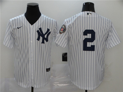 New York Yankees #2 Derek Jeter White Cool Base Stitched Jersey - Zenithce