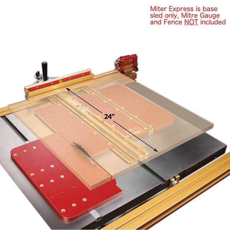 Incra Miter 5000 Table Saw Miter Gauge with Sled and Telescoping Fence MITER5000 - Zenithce