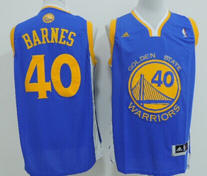 Golden State Warriors #40 Harrison Barnes Revolution 30 Swingman Blue Jersey - Zenithce