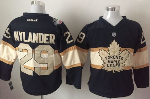 Maple Leafs #29 William Nylander Black Cream 100th Anniversary Stitched Jersey - Zenithce