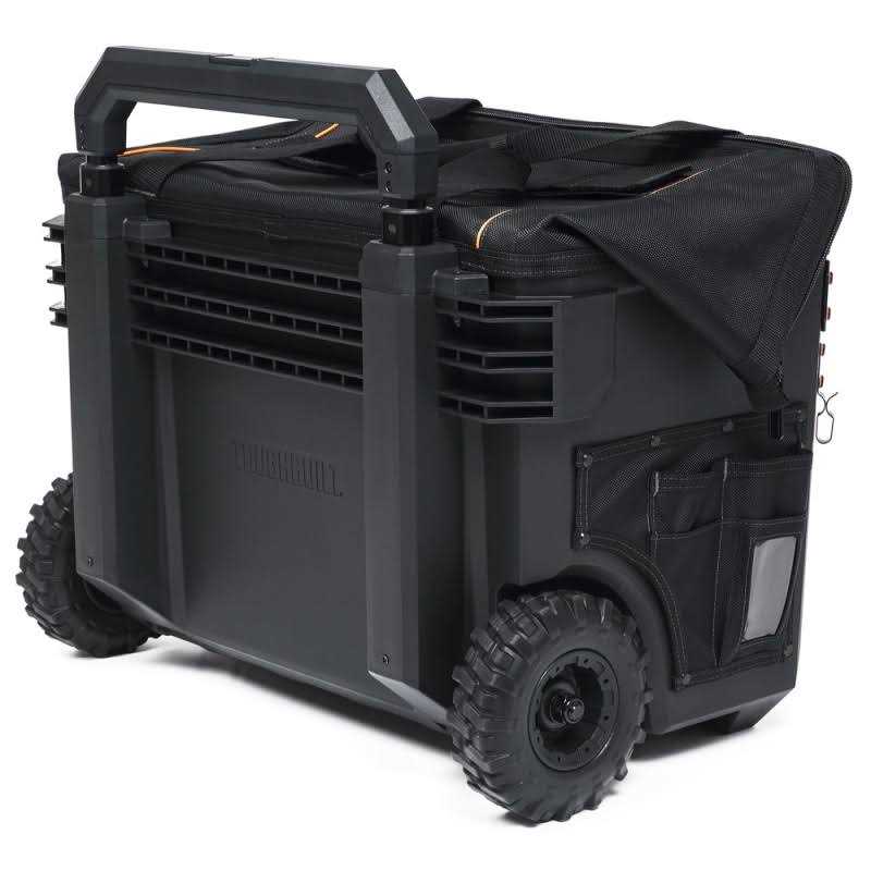 Toughbuilt XL Rolling Massive Mouth 18 Tool Bag in Black - Zenithce