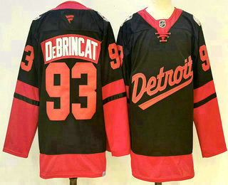 Detroit Red Wings #93 Alex DeBrincat Black 2025 Stadium Series Stitched Jersey - Zenithce