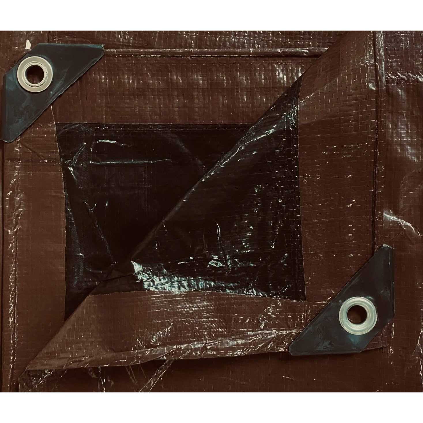 Onestock Black/Brown Reversible Tarp Heavy-Duty - Zenithce