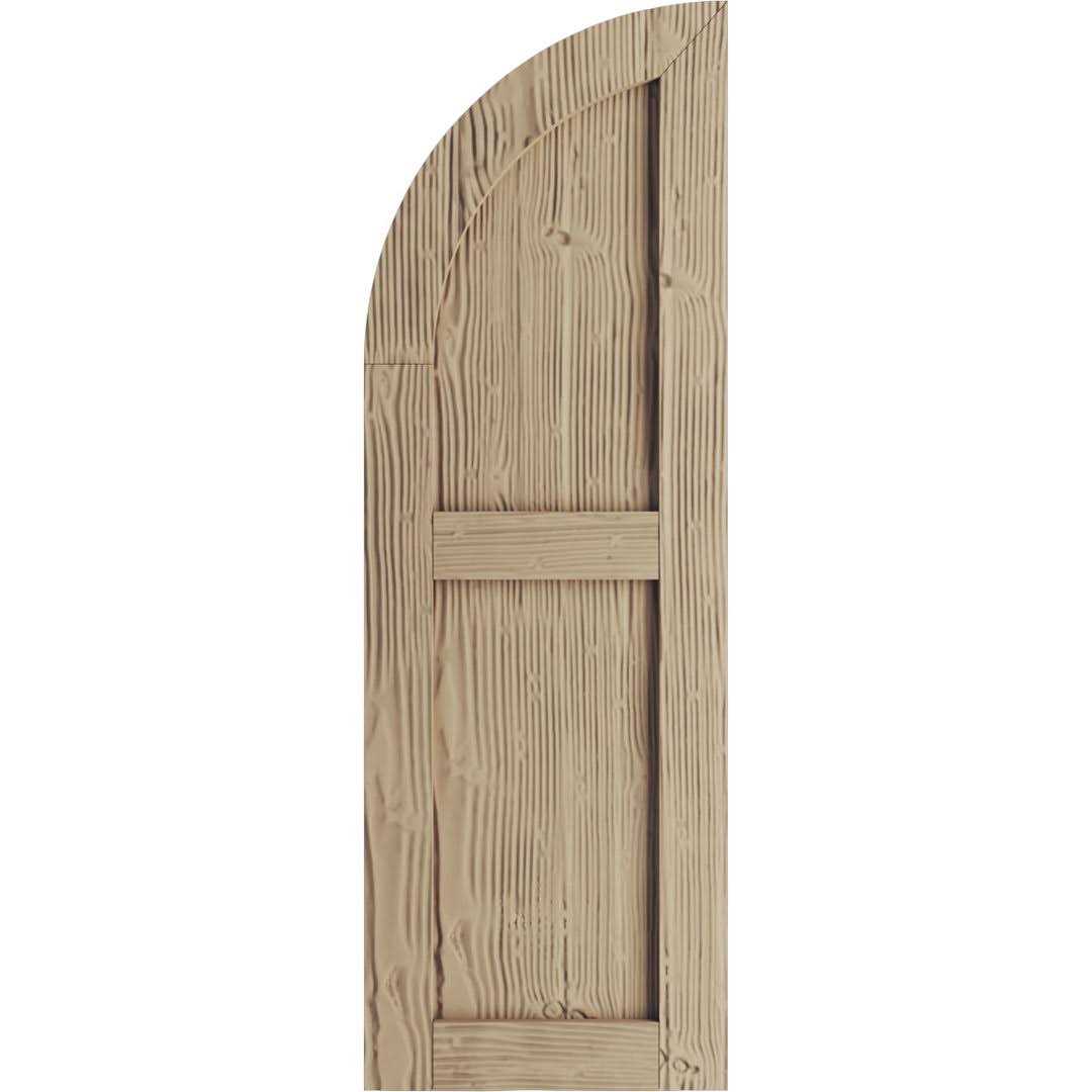 Ekena Millwork 12 inchw x 25 inchh True Fit PVC San Antonio Mission Style Fixed Mount Shutters - Zenithce