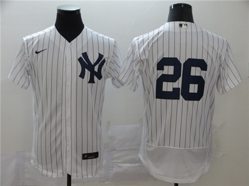 New York Yankees #26 DJ LeMahieu White Flex Base Stitched Jersey - Zenithce