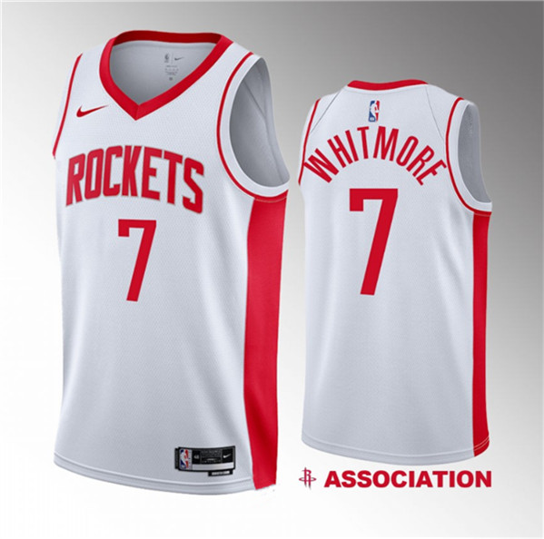 Houston Rockets #7 Cam Whitmore White 2023 Draft Association Edition Stitched Jersey - Zenithce