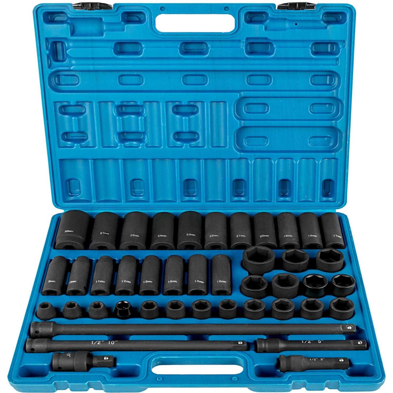 VEVOR Impact Socket Set 1/2 Inches 19 Piece Impact Sockets - Zenithce