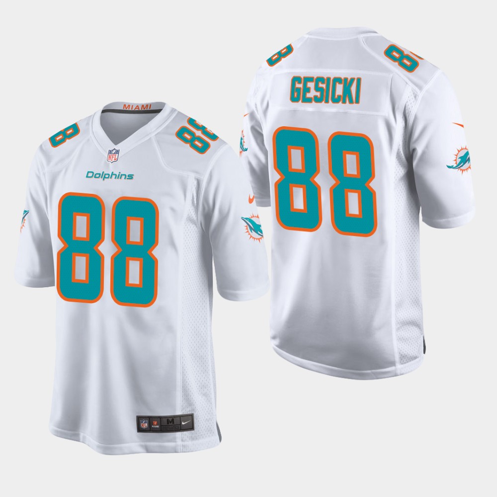 Miami Dolphins #88 Mike Gesicki White Stitched Jersey - Zenithce