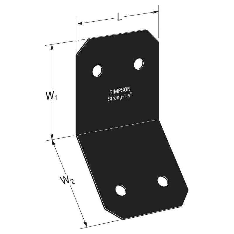Simpson Strong-Tie APVKB45-4 Decorative Knee Brace Connector - Zenithce