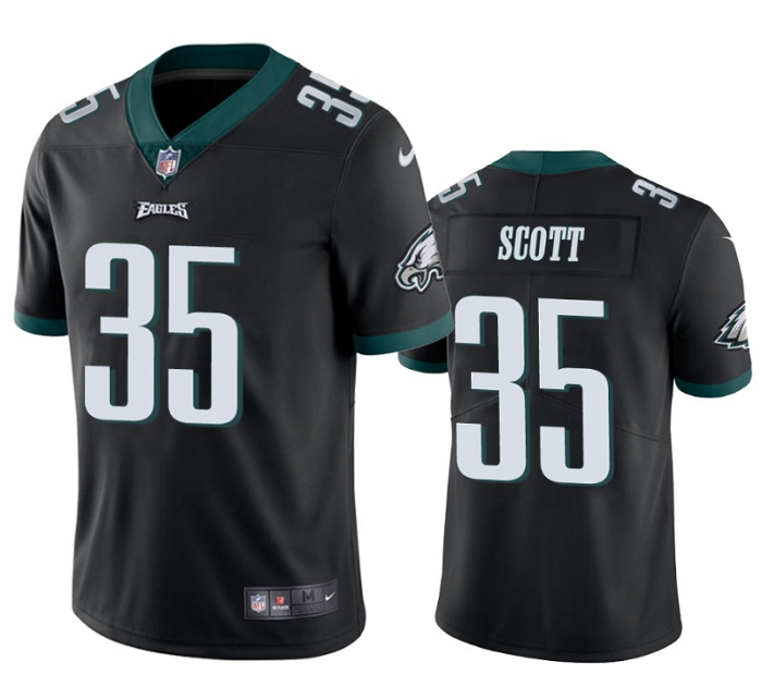 Philadelphia Eagles #35 Boston Scott Black Vapor Untouchable Limited Stitched Jersey - Zenithce