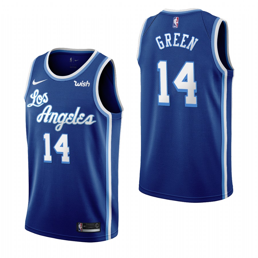 Los Angeles Lakers #14 Danny Green Blue 2019-20 Classic Edition Stitched Jersey - Zenithce