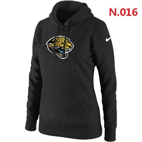 Women's Jacksonville Jaguars Logo Pullover Hoodie Black - Zenithce