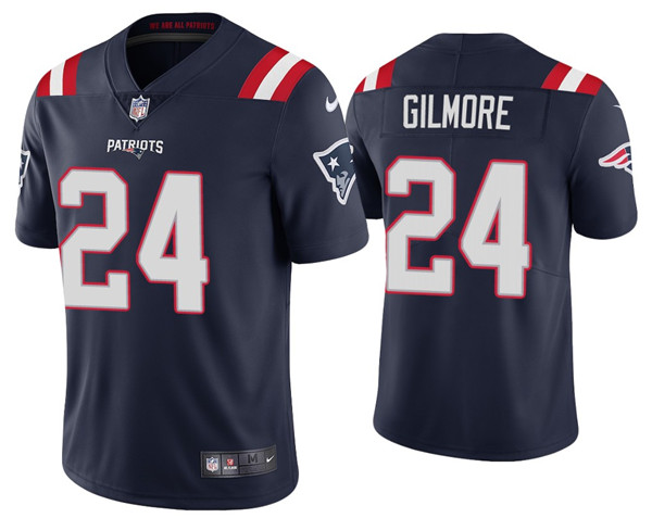 New England Patriots #24 Stephon Gilmore 2020 Navy Vapor Untouchable Limited Stitched Jersey - Zenithce