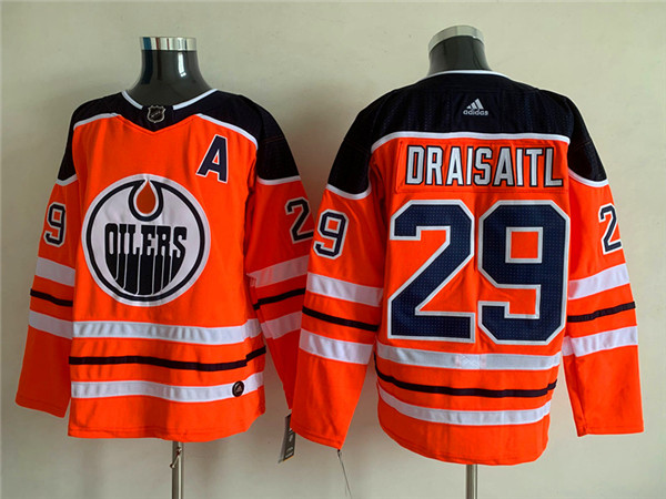 Edmonton Oilers #29 Leon Draisaitl Orange Stitched Jersey - Zenithce