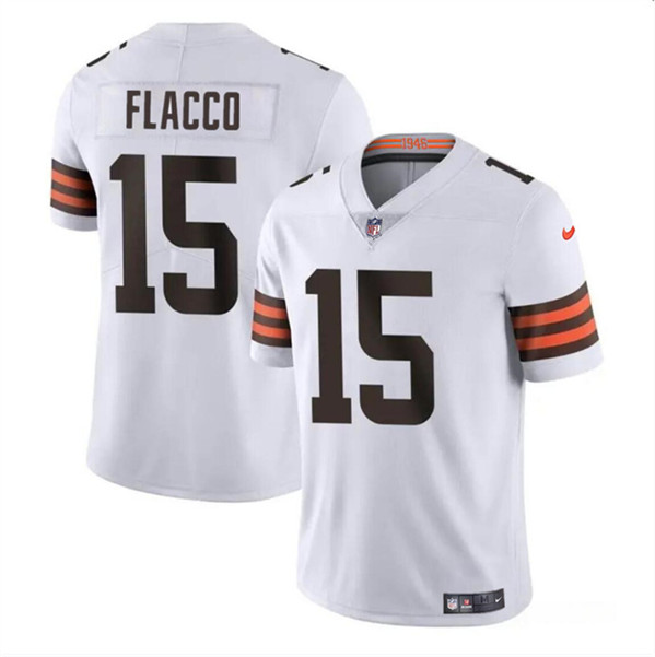Cleveland Browns #15 Joe Flacco White Vapor Untouchable Limited Stitched Jersey - Zenithce